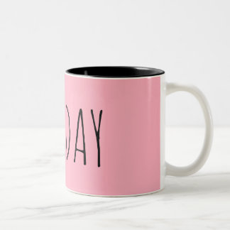 Caneca De Café Em Dois Tons Domingo