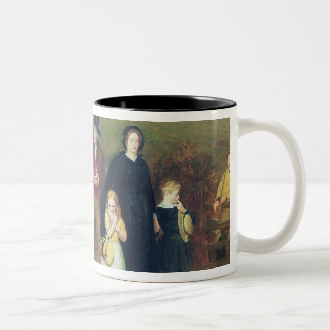 Caneca De Café Em Dois Tons Domingo de manhã - a caminhada da igreja, 1846 (Direita)