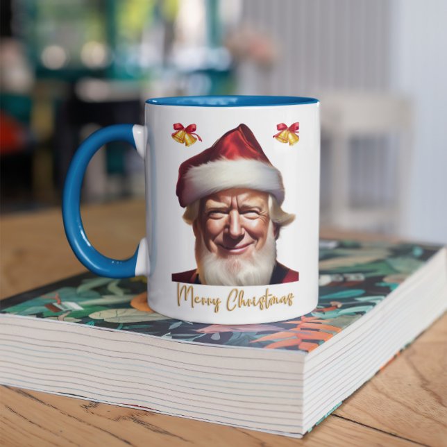 CANECA DE CAFÉ EM DOIS TONS DONALD DESEJANDO-LHE UM NATAL SEMELHANTE (Criador carregado)