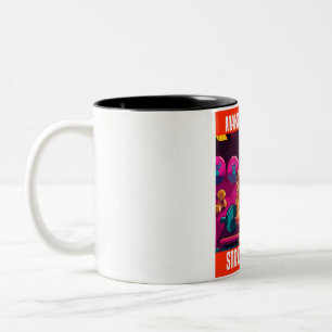 CANECA DE CAFÉ EM DOIS TONS DONALD TRUMP - AMÉRICA FAZER FORTE NOVAMENTE