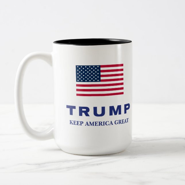 Caneca De Café Em Dois Tons Donald Trump Gift (Esquerda)