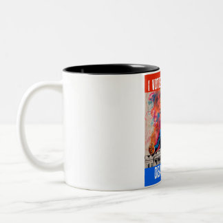CANECA DE CAFÉ EM DOIS TONS DONALD TRUMP - VOTEI A FAVOR DA TRUMP, POR ISSO TR