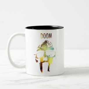 CANECA DE CAFÉ EM DOIS TONS DOOM