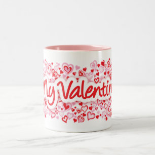 Caneca De Café Em Dois Tons Dos "caneca pequena cor-de-rosa vermelha dos