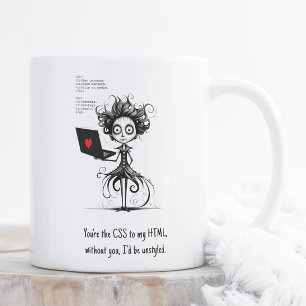 Caneca De Café Em Dois Tons Dotação de humor Engraçado Nerd Engraçado Presente