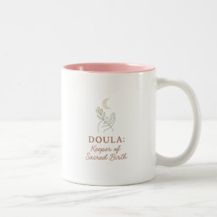 Caneca De Café Em Dois Tons Doula presente para o Natal ou obrigado de anivers