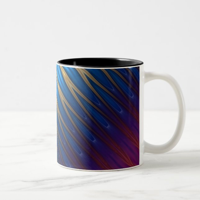 Caneca De Café Em Dois Tons Dourada da Cordilha Azul (Direita)
