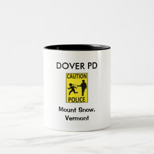 Caneca De Café Em Dois Tons Dover PD de precaução: Mug De Café