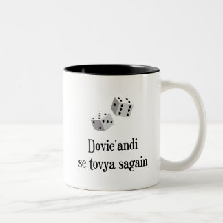 Caneca De Café Em Dois Tons Dovie'andi se tovya de novo