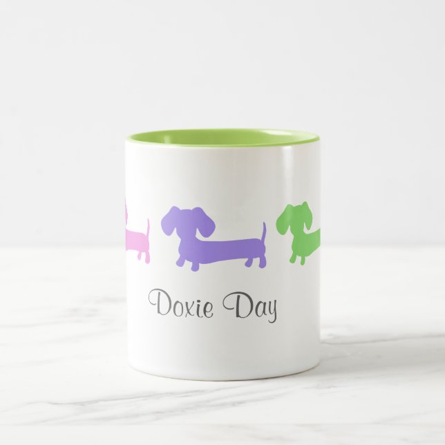 Caneca De Café Em Dois Tons Doxie Day (Centro)