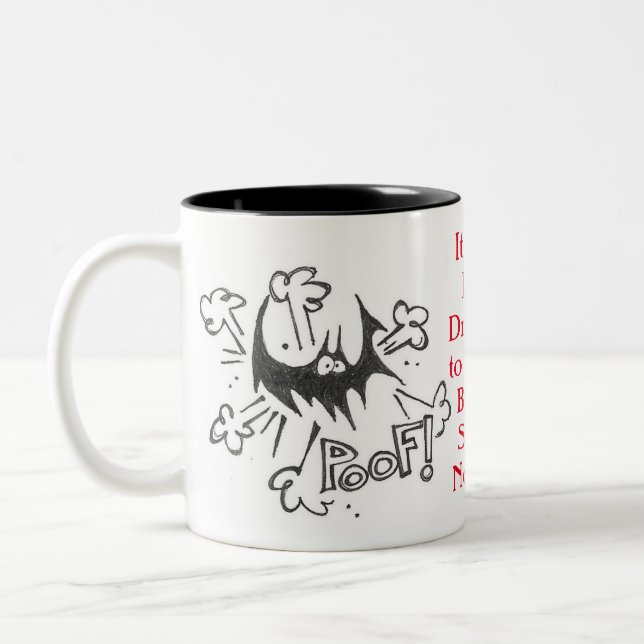 Caneca De Café Em Dois Tons Drácula Cai (Esquerda)