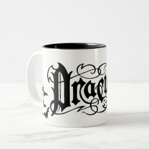Caneca De Café Em Dois Tons Drácula de Halloween