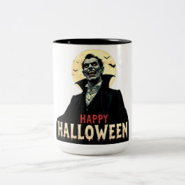 Caneca De Café Em Dois Tons Dracula Deseja Uma Noite Estranho