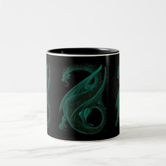 Caneca De Café Em Dois Tons Dragão