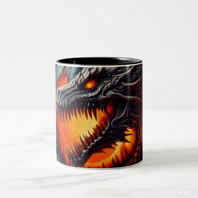 Caneca De Café Em Dois Tons  Dragão (Centro)