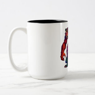 Caneca De Café Em Dois Tons Dragão Brasa Vívida