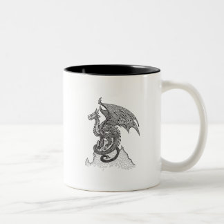 Caneca De Café Em Dois Tons Dragão estóico