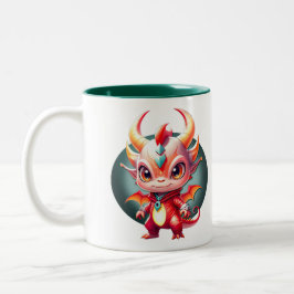 Caneca De Café Em Dois Tons Dragão Pop