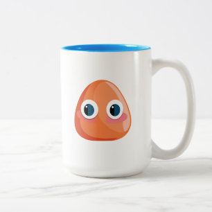 Caneca De Café Em Dois Tons Dragãozinho do Buraco da Terra -