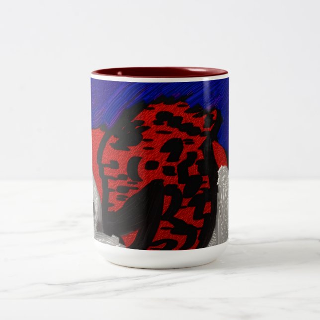 Caneca De Café Em Dois Tons Dragon Angel (Centro)