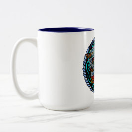 Caneca De Café Em Dois Tons Dragon celtique