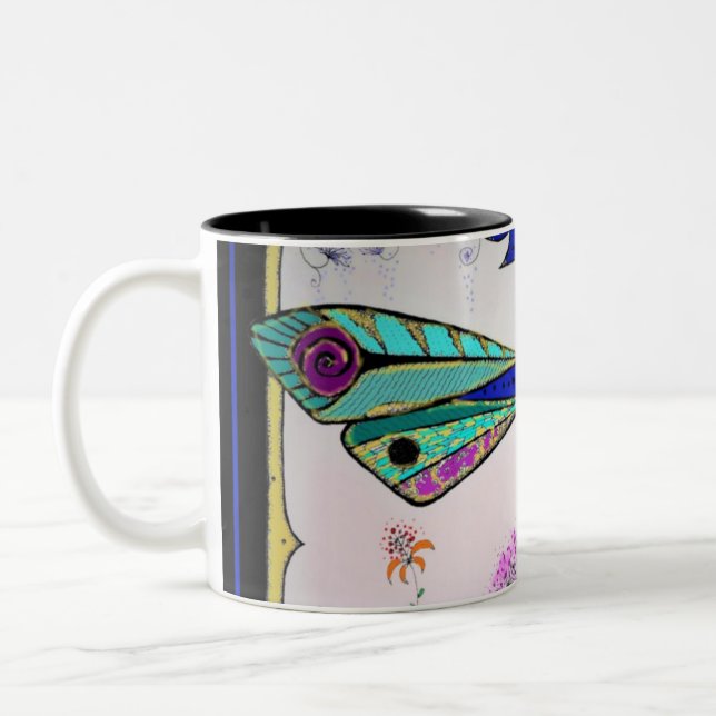 Caneca De Café Em Dois Tons Dragonfly (Esquerda)