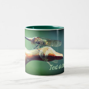 Caneca De Café Em Dois Tons Dragonfly Co Pilot Natureza Personalizada
