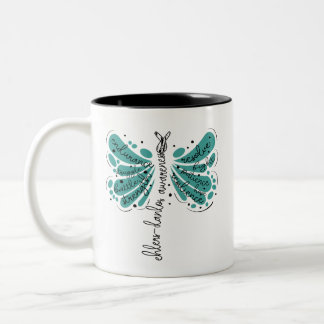 Caneca De Café Em Dois Tons Dragonfly Ehlers Danlos Consciência