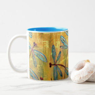Caneca De Café Em Dois Tons Dragonfly Haze