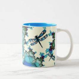 Caneca De Café Em Dois Tons Dragonfly Land Mug