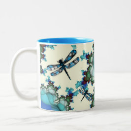 Caneca De Café Em Dois Tons Dragonfly Land Mug