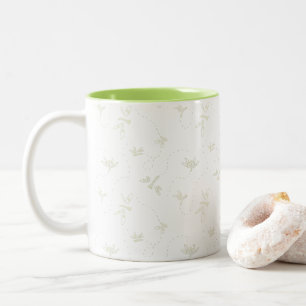 Caneca De Café Em Dois Tons Dragonfly Pattern Mug