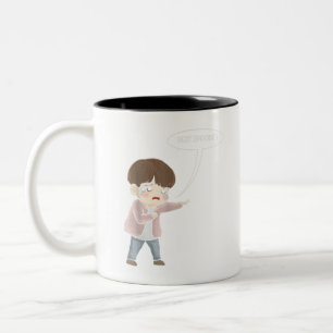 Caneca De Café Em Dois Tons Drama Coreano Bonito - Camisa-T de Presente de Ani