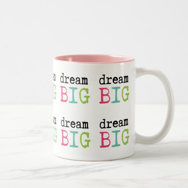 Caneca De Café Em Dois Tons Dream Big (Direita)