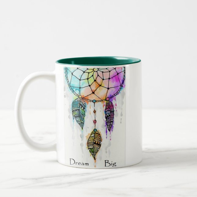 Caneca De Café Em Dois Tons Dream Catcher Mug (Esquerda)