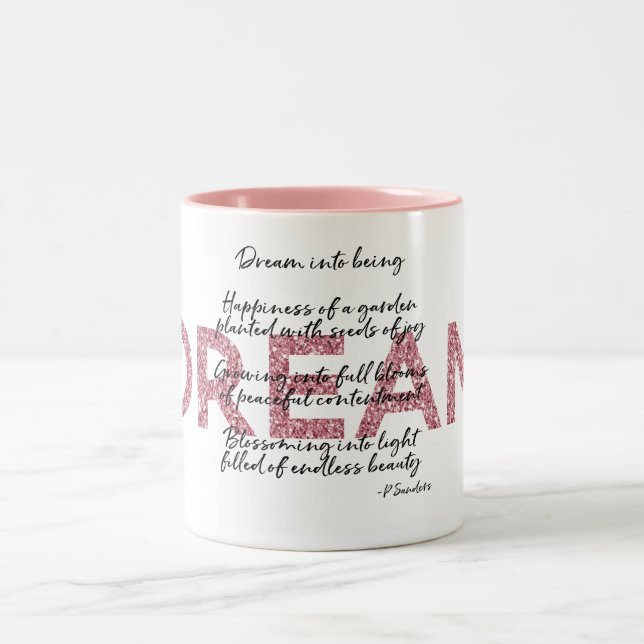 Caneca De Café Em Dois Tons Dream Poem (Centro)