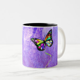 Caneca De Café Em Dois Tons Dreaming Butterflies Mug