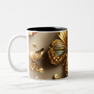 Caneca De Café Em Dois Tons Dreamy Butterflies Mug