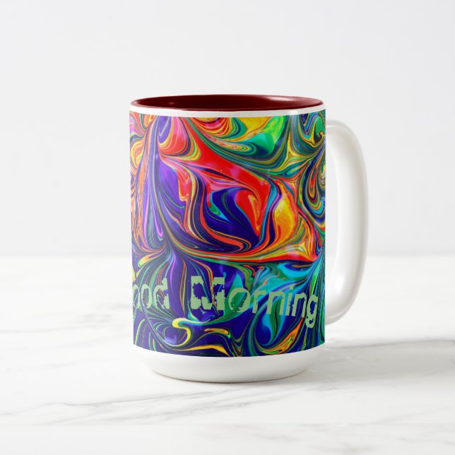 Caneca De Café Em Dois Tons Drinkware Mugs (Frente Esquerda)