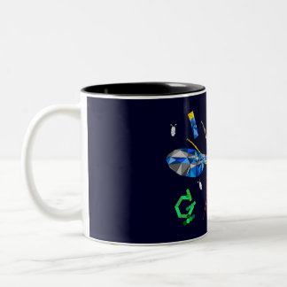 Caneca De Café Em Dois Tons Drosophila - Gema da Genética