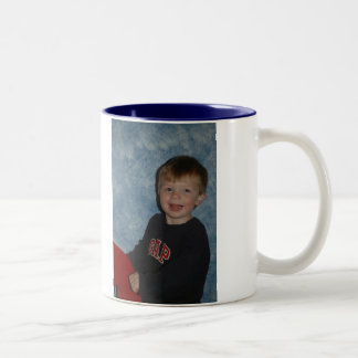 Caneca De Café Em Dois Tons DSC_0297, eu estou feliz ser que mim o louro é meu