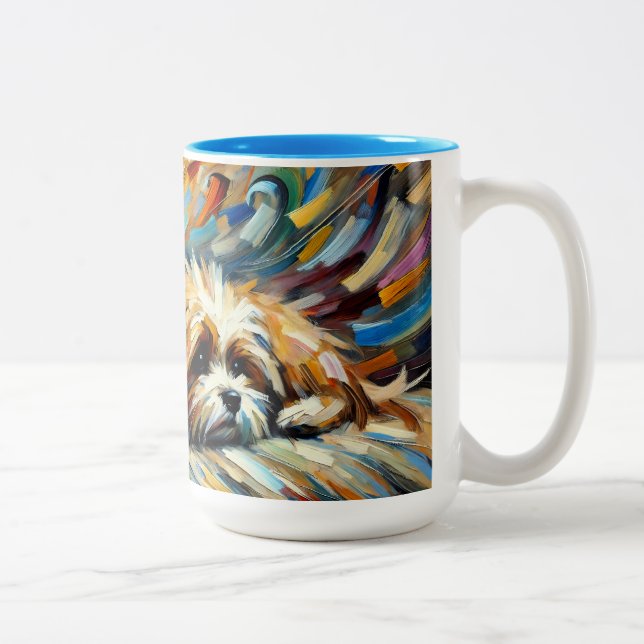 Caneca De Café Em Dois Tons Duas Canetas (Direita)