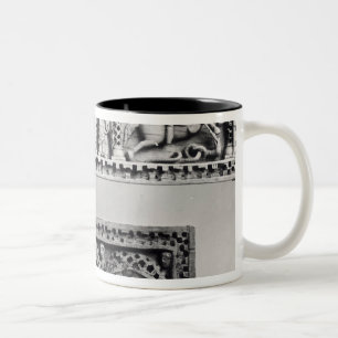 Caneca De Café Em Dois Tons Duas chapas de uma caixa