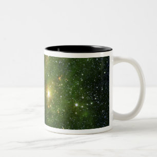 Caneca De Café Em Dois Tons Duas estrelas extremamente brilhantes