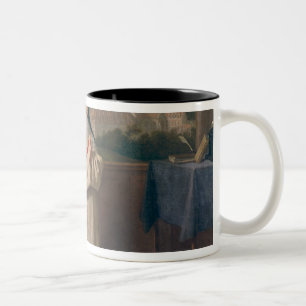 Caneca De Café Em Dois Tons Duas freiras