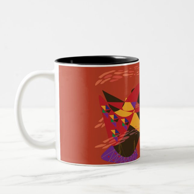 Caneca De Café Em Dois Tons Duas Mulheres Negras Elegantes (Esquerda)