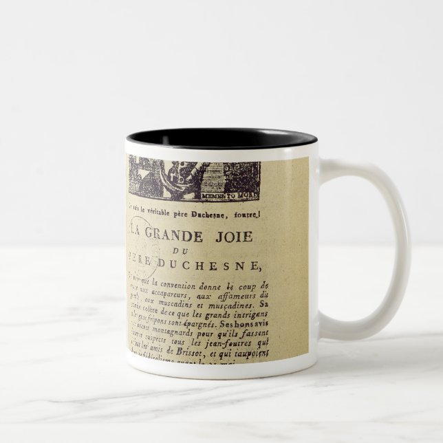 Caneca De Café Em Dois Tons Duas páginas 'do La Grandioso Colere de Pere (Direita)