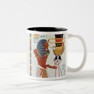 Caneca De Café Em Dois Tons Duas pinturas murais dos túmulos dos reis de