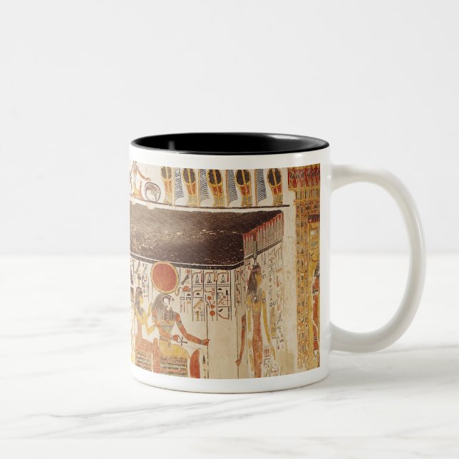 Caneca De Café Em Dois Tons Duas salas do túmulo de Nefertari (Direita)
