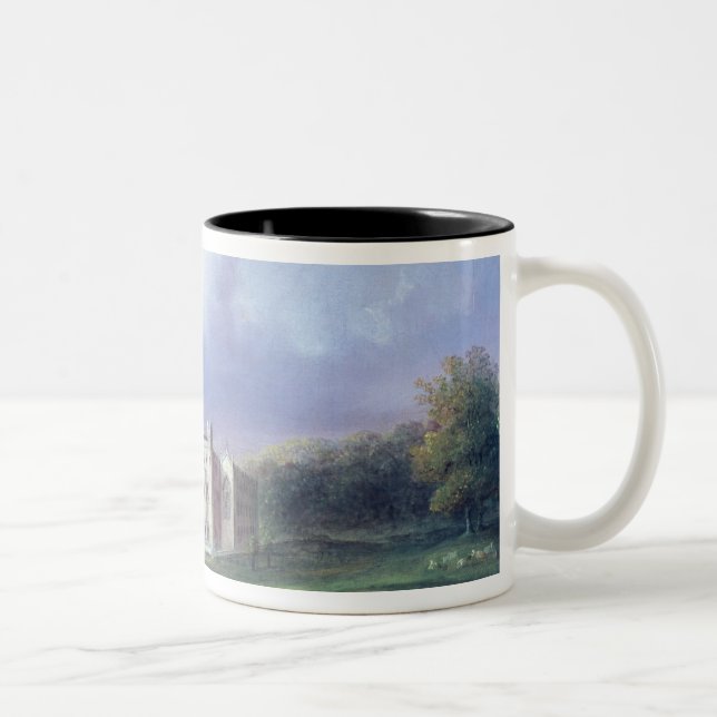 Caneca De Café Em Dois Tons Duas vistas do convento de Apley (Direita)